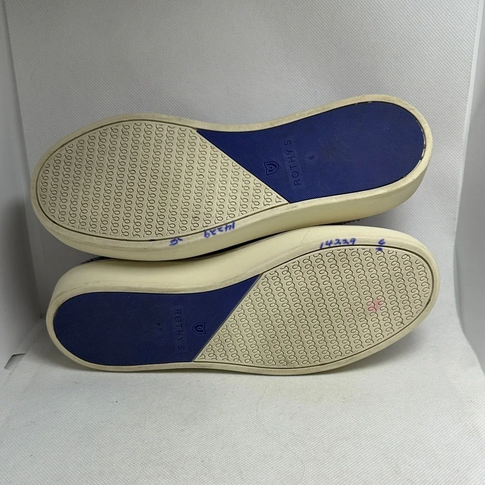 Rothy’s The Sneaker Amethyst Terry Purple Slip On Sneakers Women's Size 6